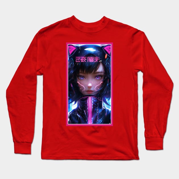 Anime Race Girl | High Quality Anime Artwork | Chibi Manga Anime Art Long Sleeve T-Shirt by AlNoah